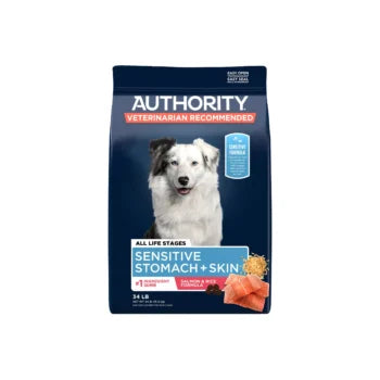 Authority Sensitive Stomach & Skin All Life Stages Dry Dog Food – Salmon & Rice