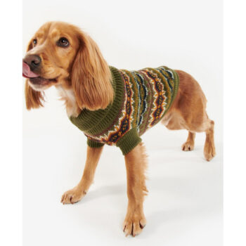 Barbour Case Fair Isle Jumper – Olive
