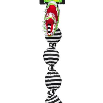 BEETLEJUICE Sandworm with Hidden Squeaker Balls Dog Toy