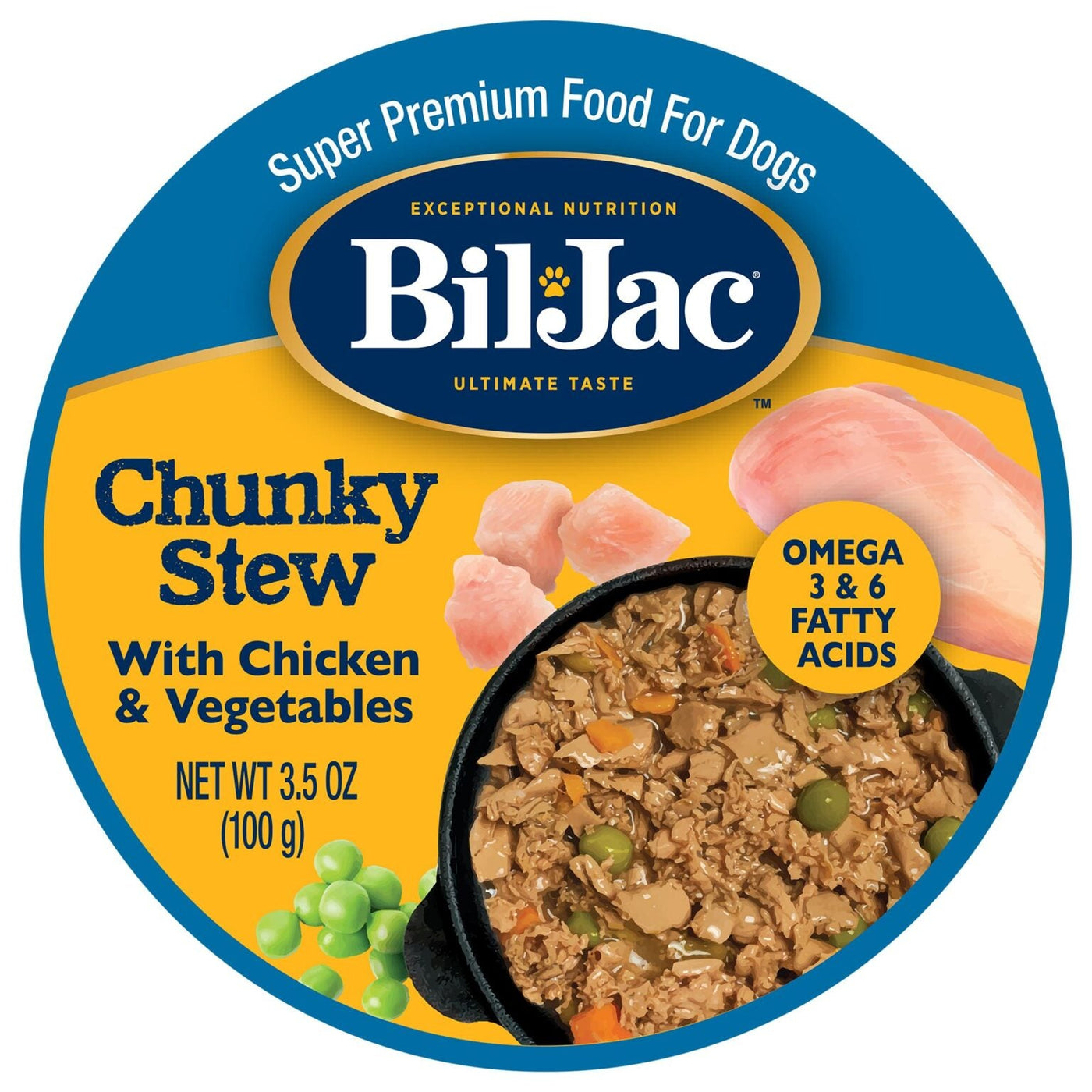 Bil-Jac® Chunky Stew Adult Wet Dog Food – Chicken & Vegetables, 3.5 Oz