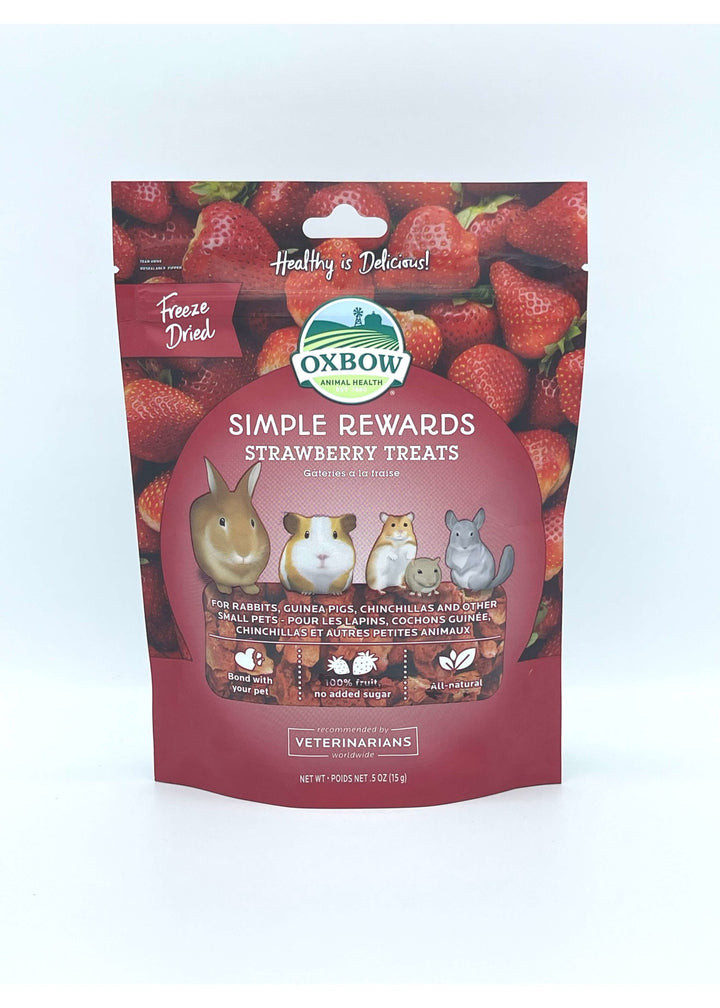 Oxbow Simple Rewards Freeze Dried Strawberry Small Pet Treats
